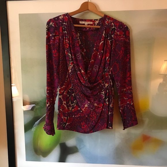 Trina Turk Silk Blouse - Picture 10 of 12